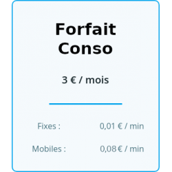 Forfait conso - trunk SIP