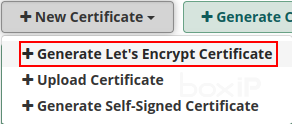 Générer un certificat Let's Encrypt